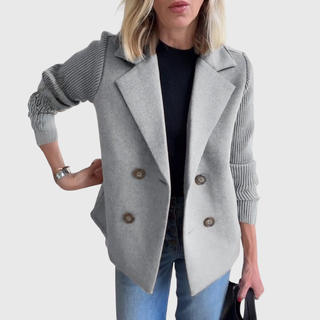 Jimena | Blazer Elegante con Mangas de Punto