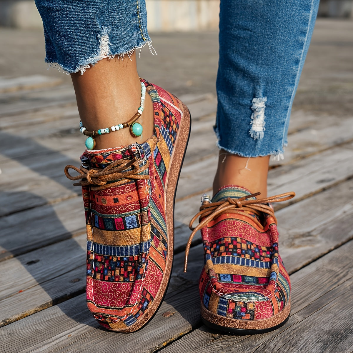 Rosa | Zapatos de Mujer Retro Coloridos