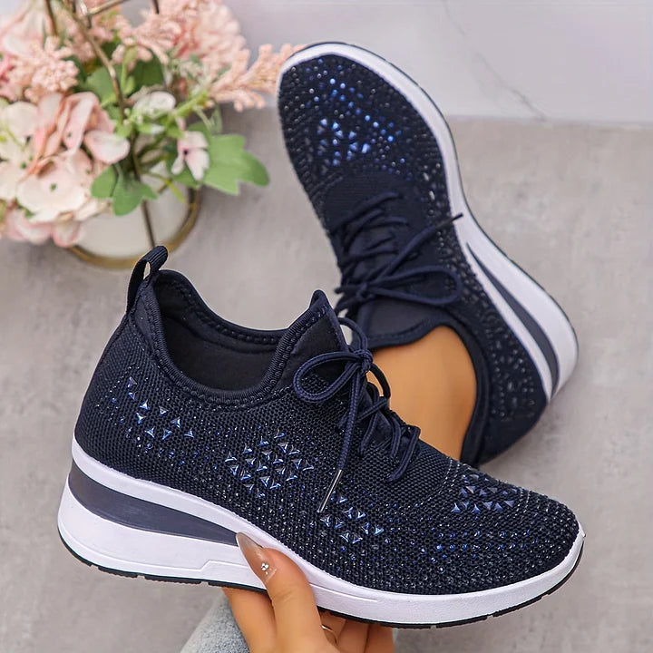 Laura | Zapatillas ortopédicas con cristales brillantes