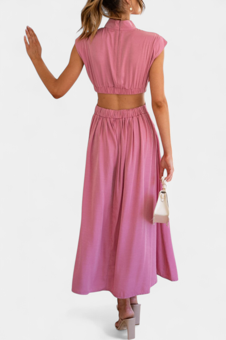 Conjunto de Vestido con Abertura Lateral