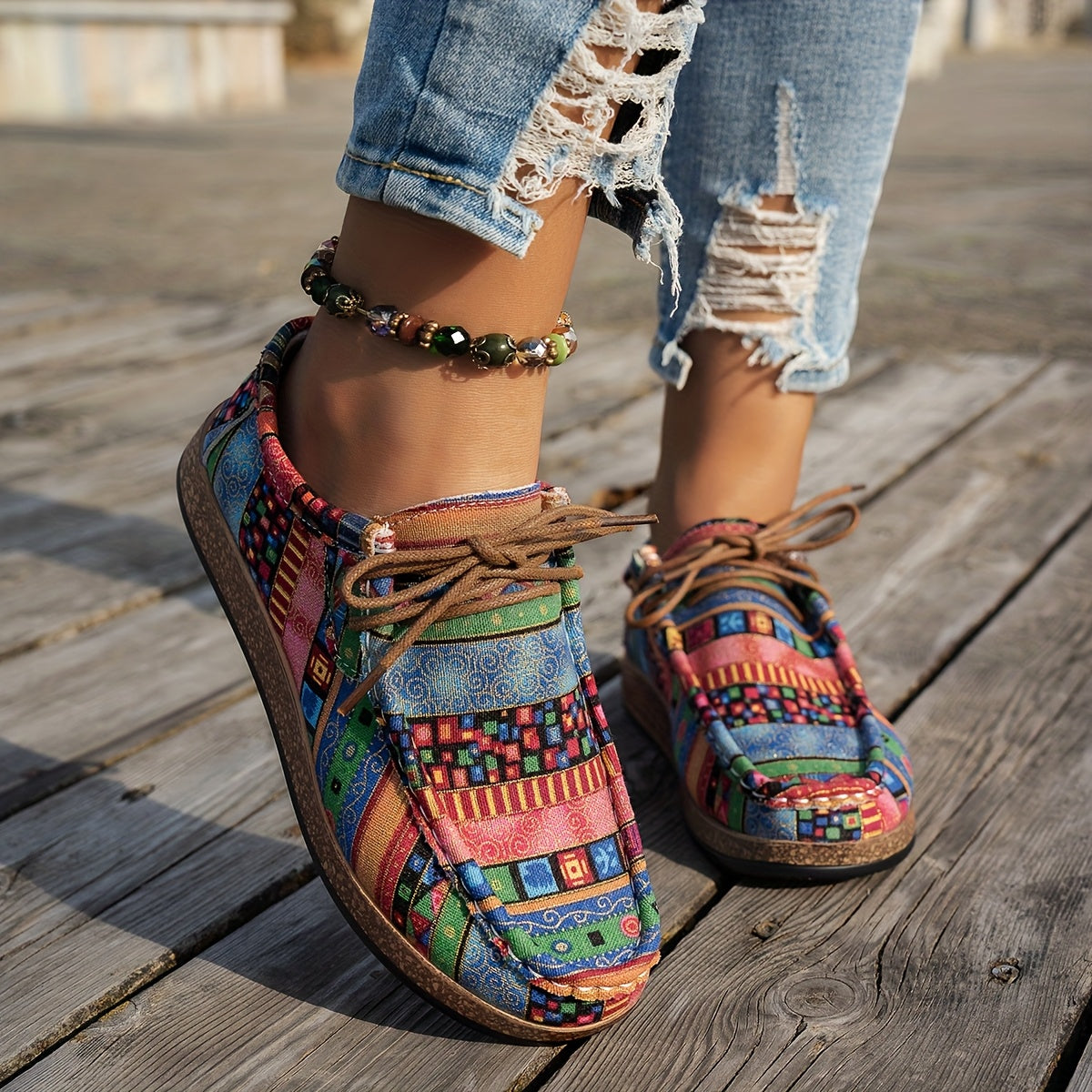 Rosa | Zapatos de Mujer Retro Coloridos