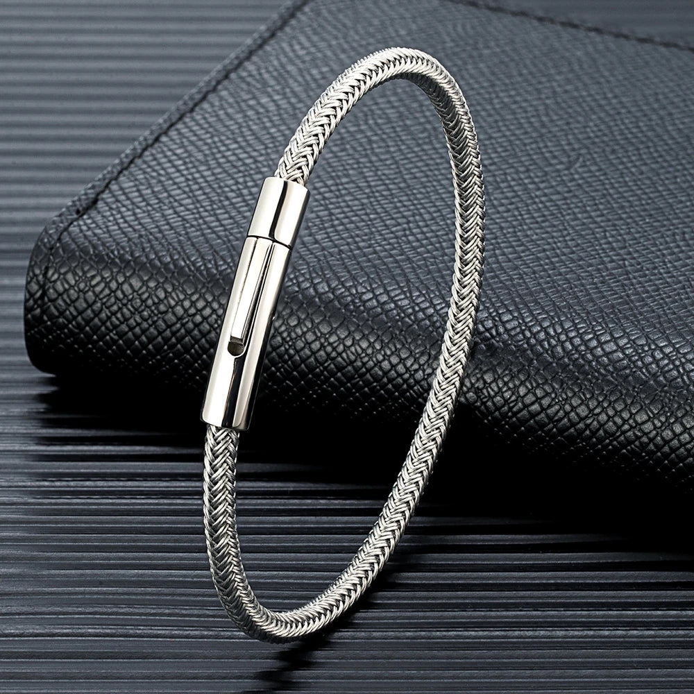 Pulsera de cable de acero inoxidable