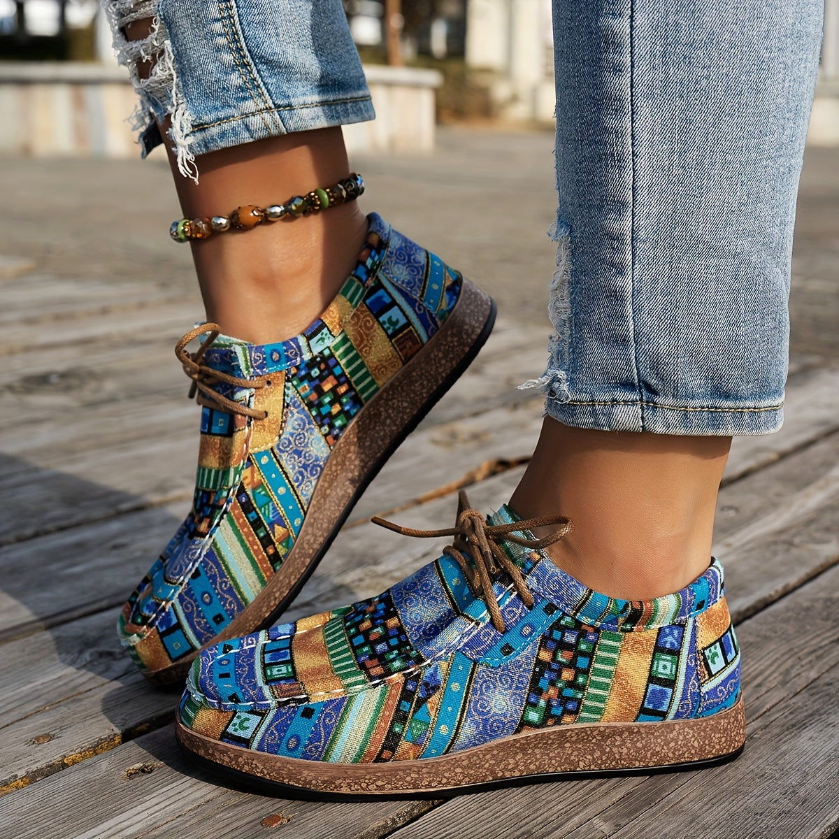 Rosa | Zapatos de Mujer Retro Coloridos