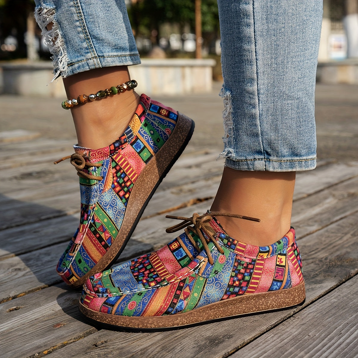Rosa | Zapatos de Mujer Retro Coloridos