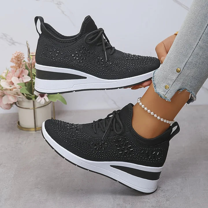 Laura | Zapatillas ortopédicas con cristales brillantes