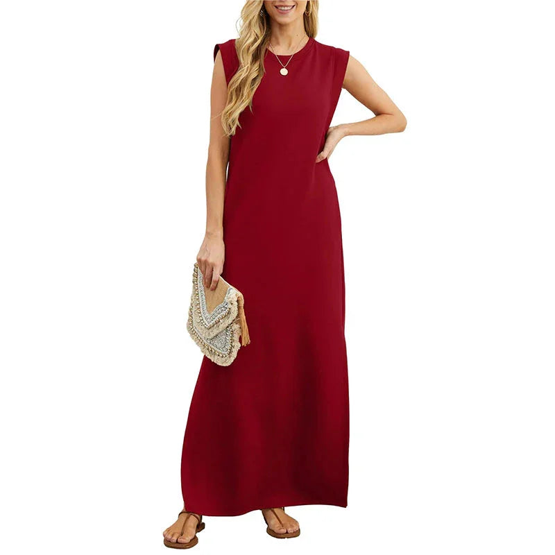 Vestido elegante fluido sin arrugas