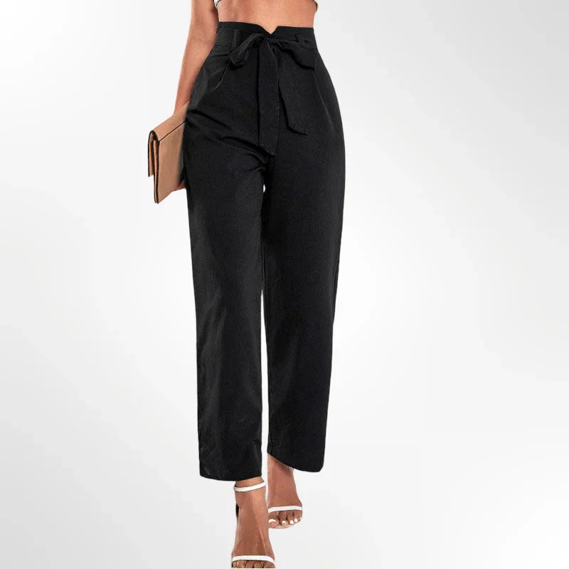 Isabella™ | Pantalones con lazo de cintura alta