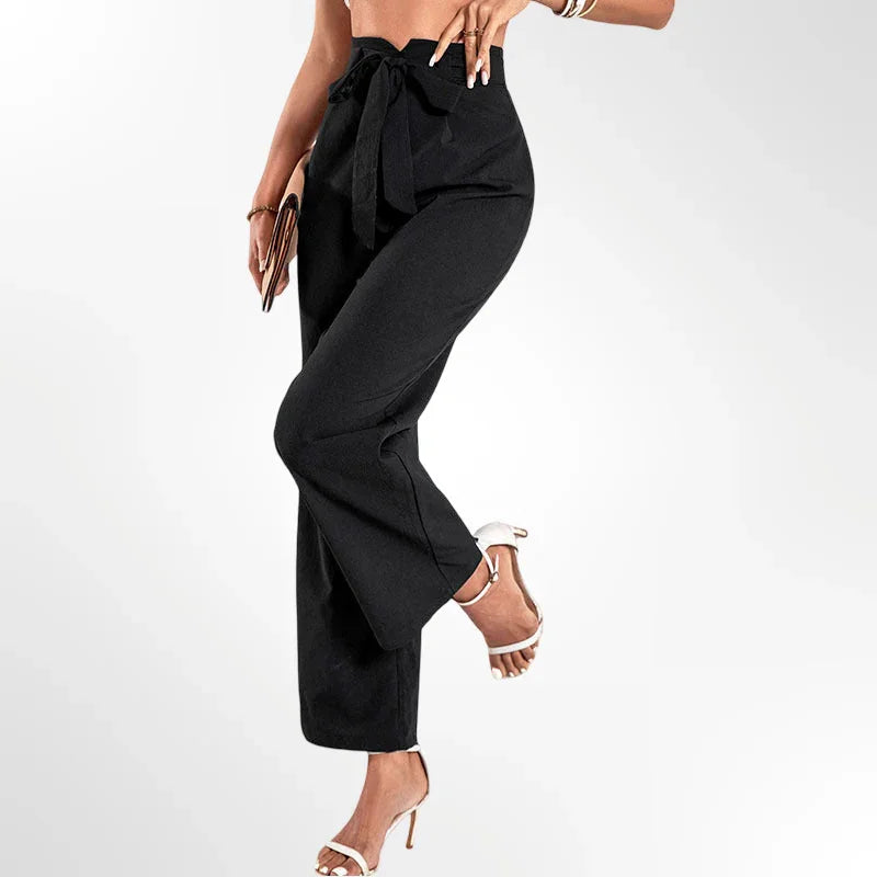 Isabella™ | Pantalones con lazo de cintura alta