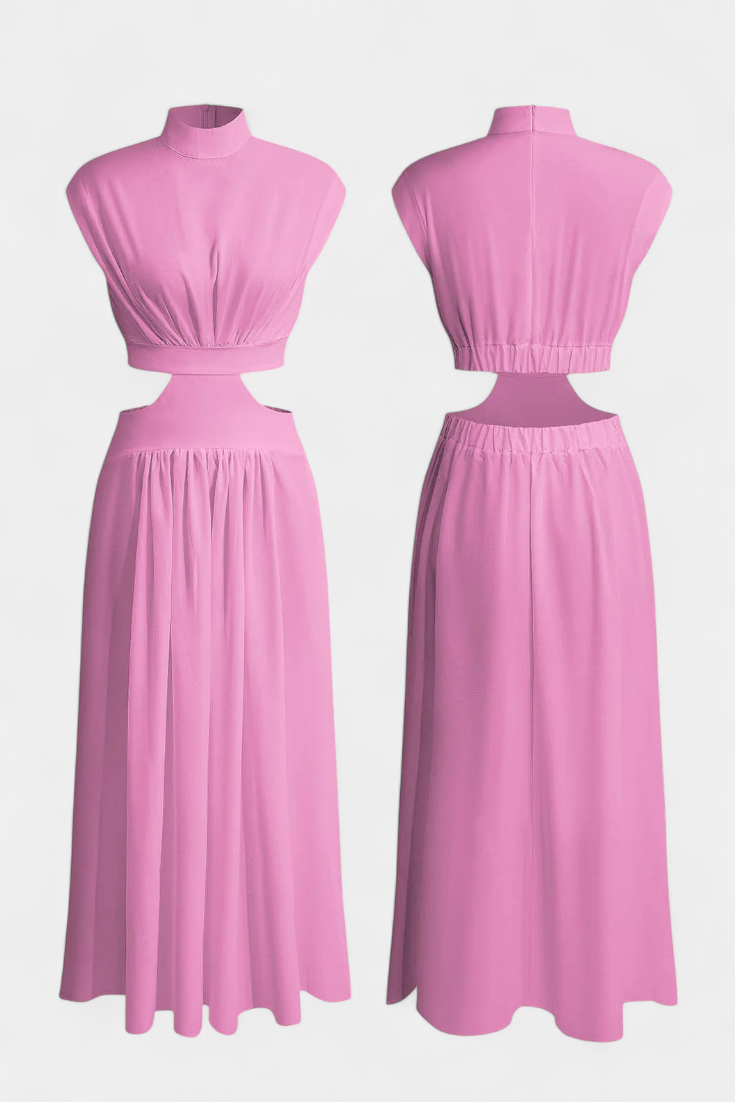 Conjunto de Vestido con Abertura Lateral