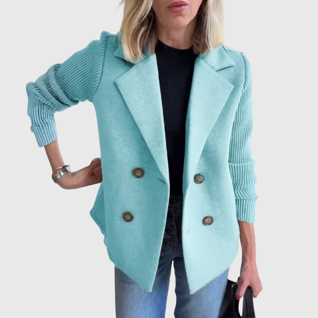 Jimena | Blazer Elegante con Mangas de Punto