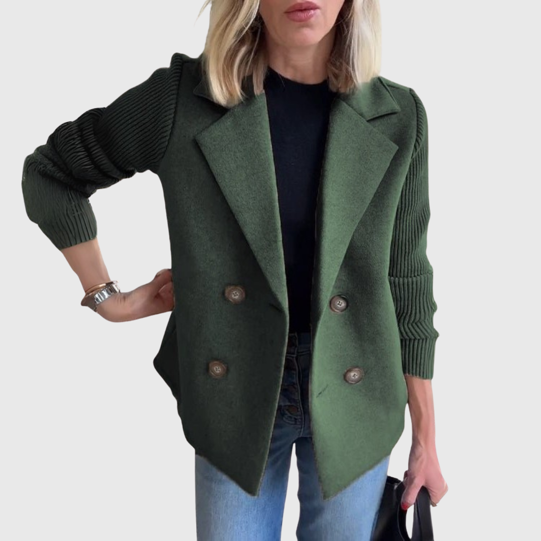 Jimena | Blazer Elegante con Mangas de Punto
