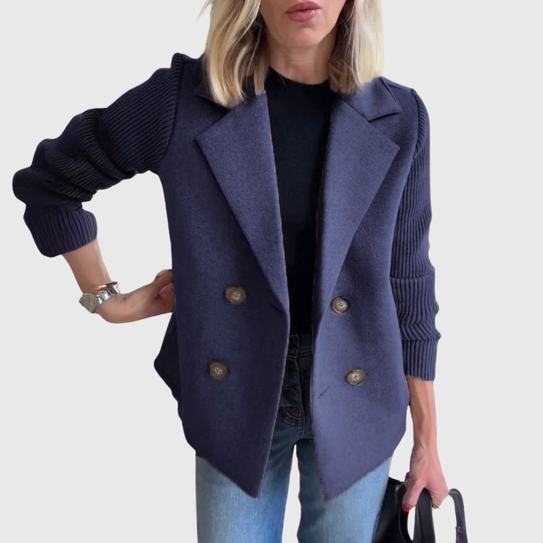 Jimena | Blazer Elegante con Mangas de Punto
