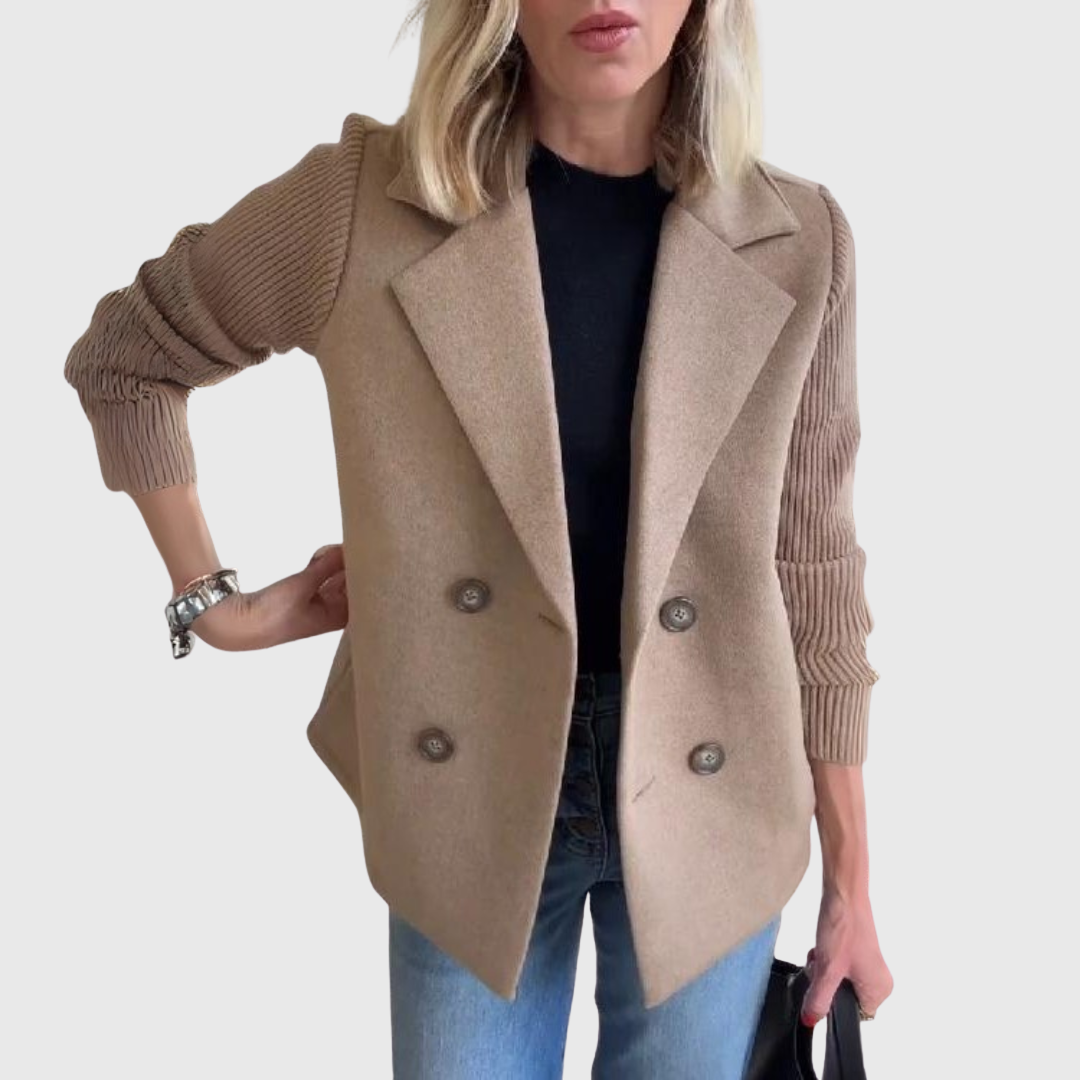 Jimena | Blazer Elegante con Mangas de Punto