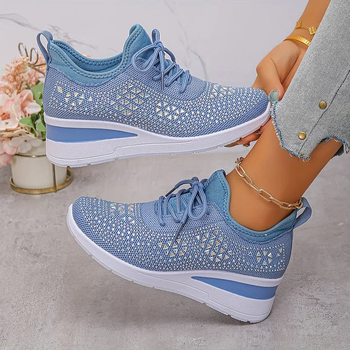 Laura | Zapatillas ortopédicas con cristales brillantes