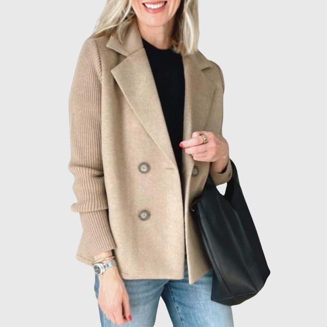 Jimena | Blazer Elegante con Mangas de Punto