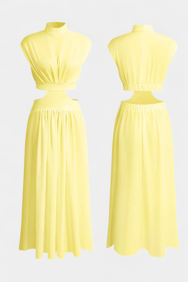 Conjunto de Vestido con Abertura Lateral