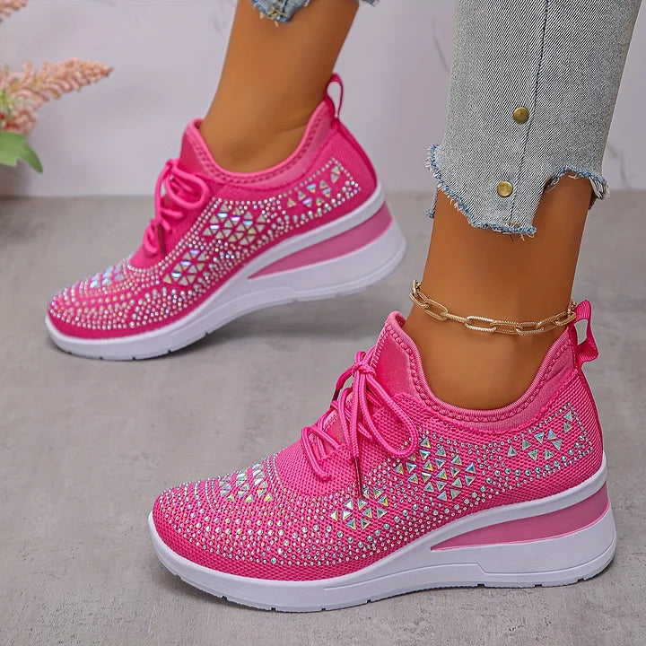 Laura | Zapatillas ortopédicas con cristales brillantes