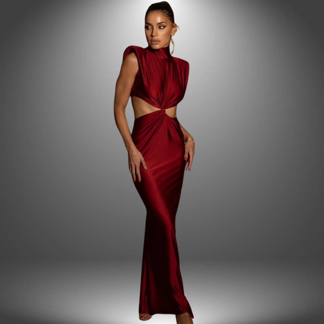 Vestido largo elegante hecho a mano