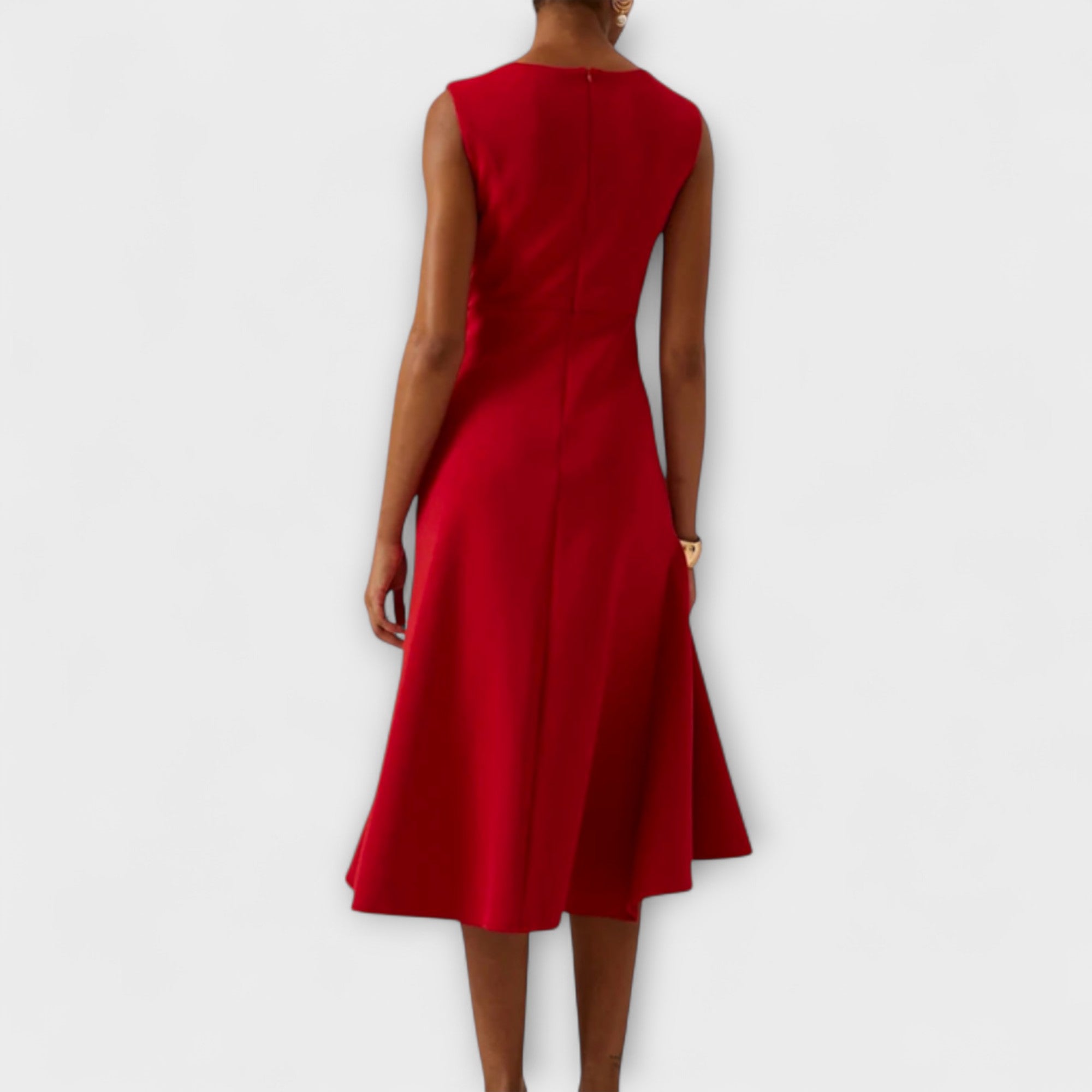Elena | Vestido Midi Asimétrico Draped