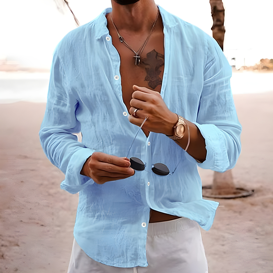 Miguel | Camisa de verano en algodón natural