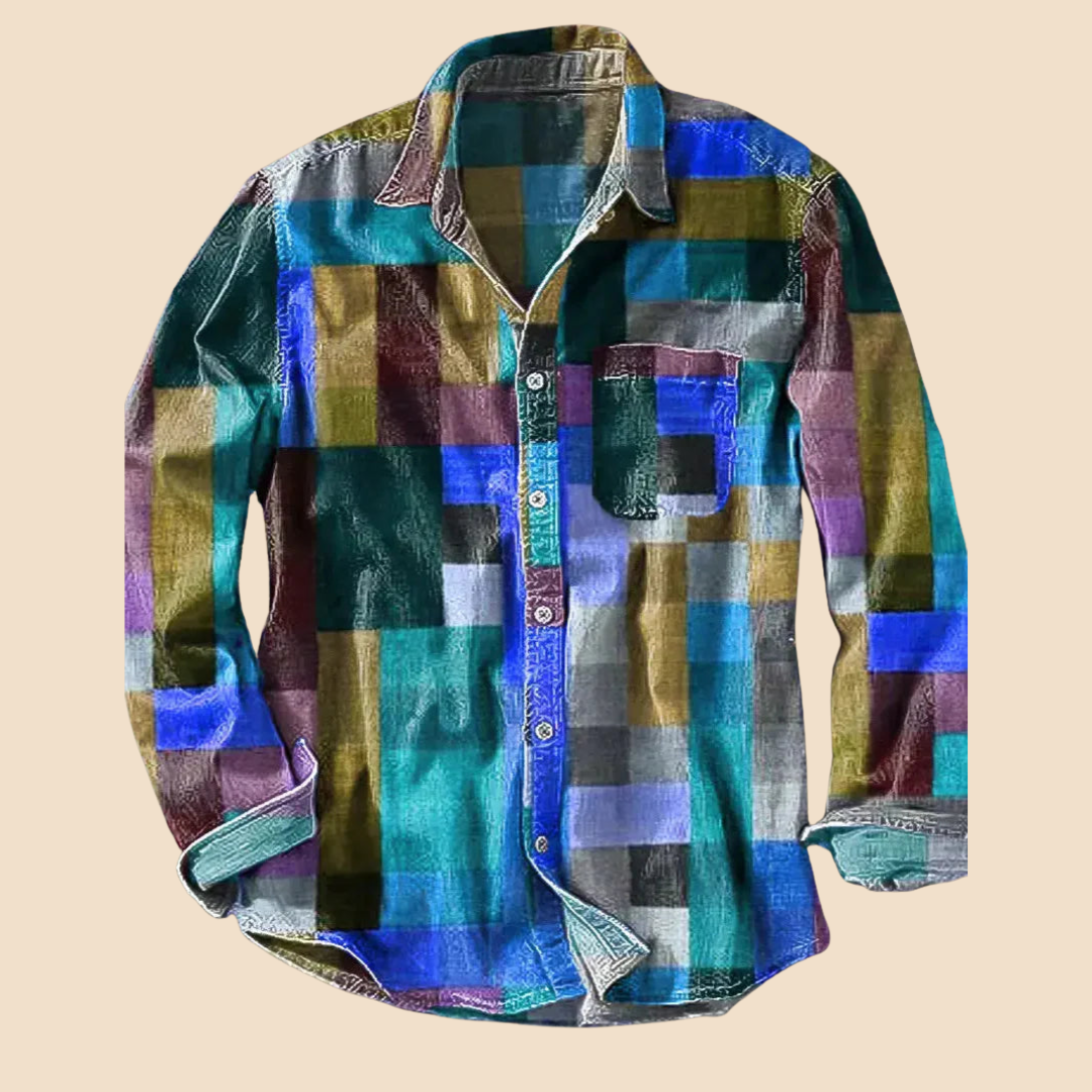 Saventi | Camisa vintage arcoíris