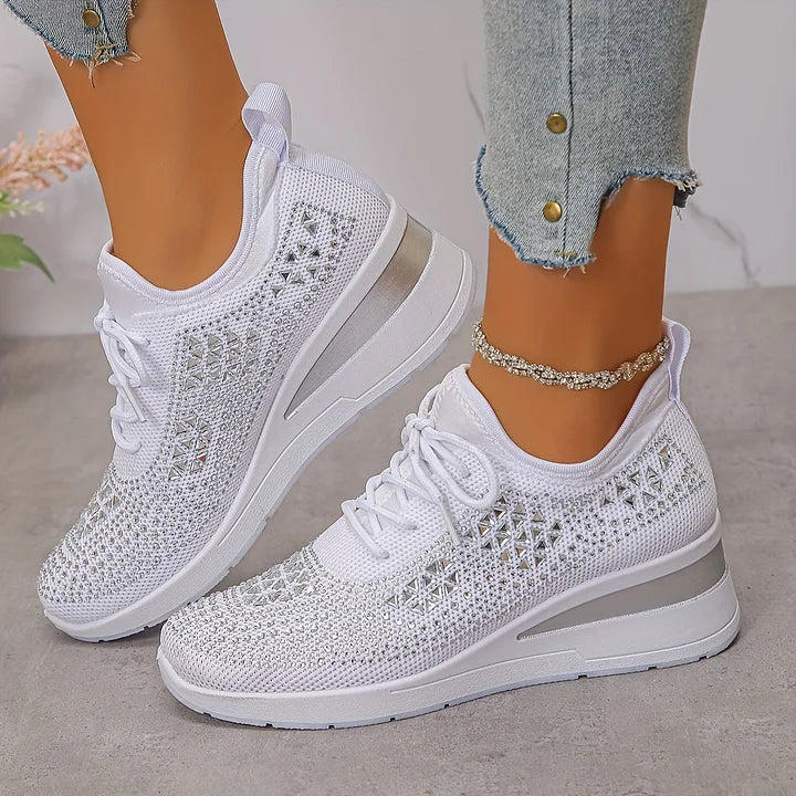 Laura | Zapatillas ortopédicas con cristales brillantes