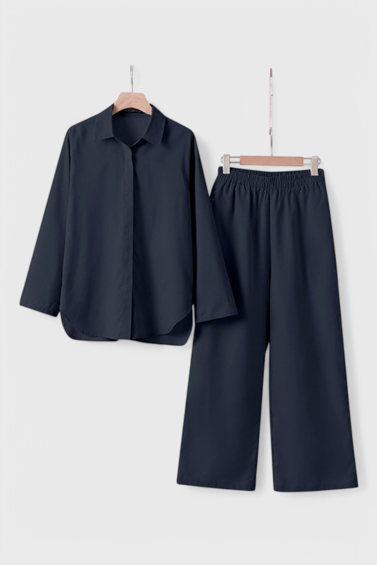 Conjunto de Dos Piezas en Algodón y Lino
