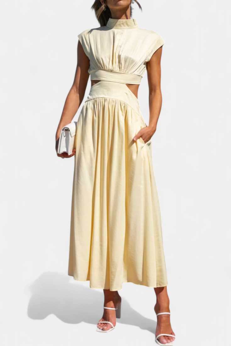 Conjunto de Vestido con Abertura Lateral