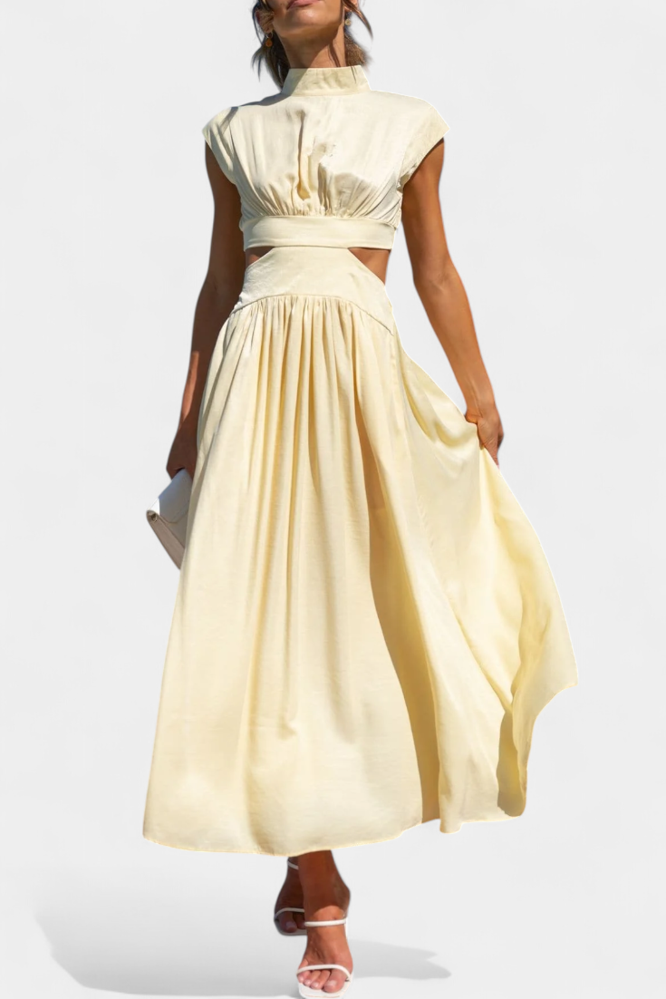 Conjunto de Vestido con Abertura Lateral