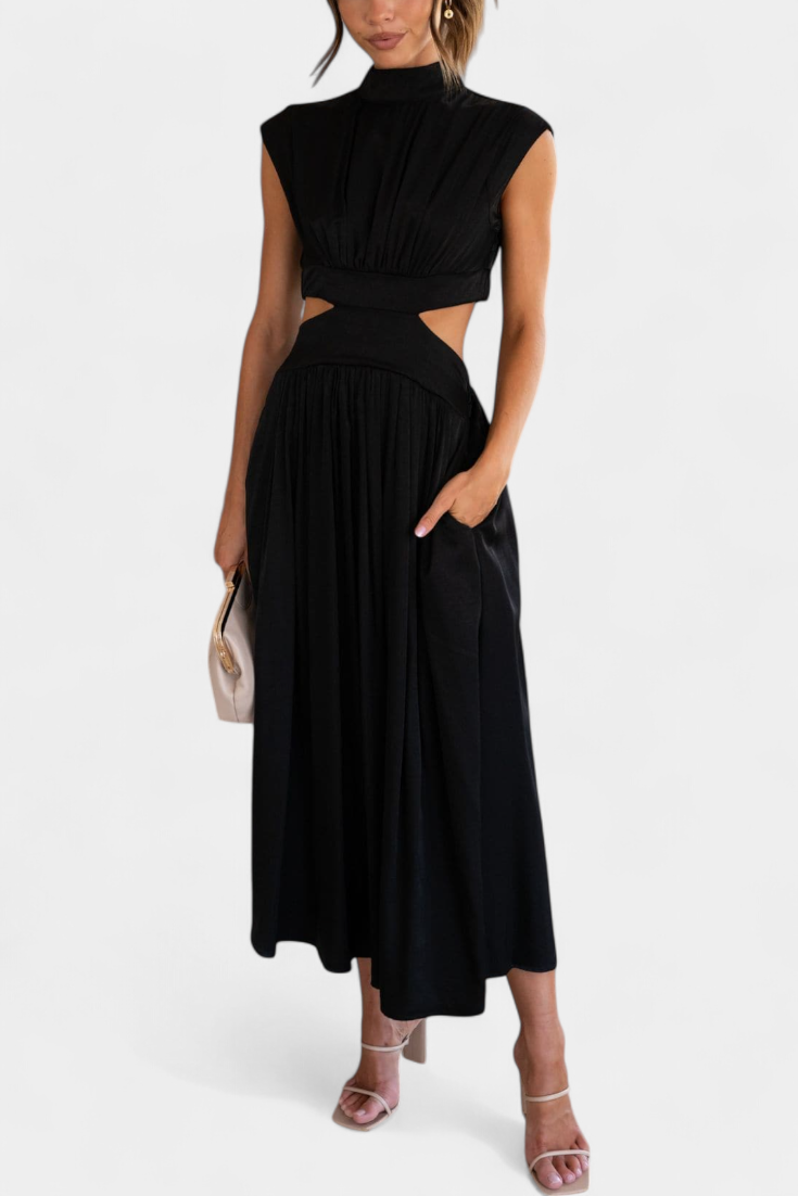 Conjunto de Vestido con Abertura Lateral
