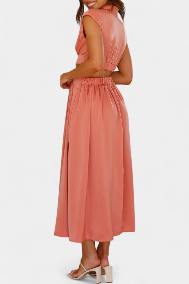 Conjunto de Vestido con Abertura Lateral
