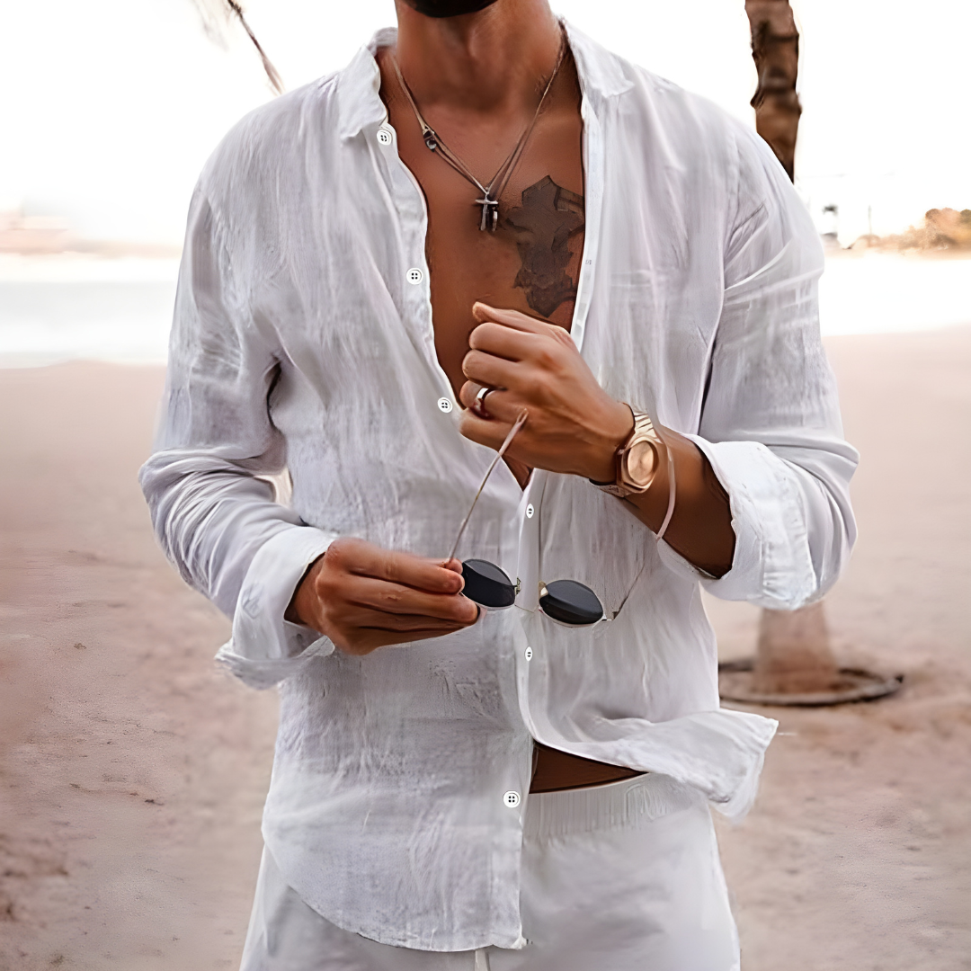 Miguel | Camisa de verano en algodón natural