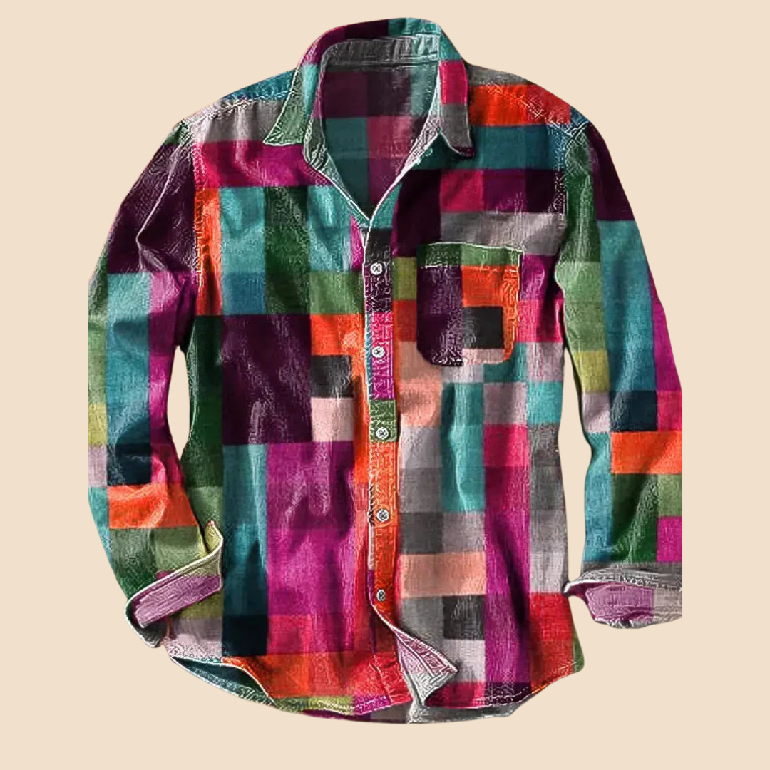 Saventi | Camisa vintage arcoíris