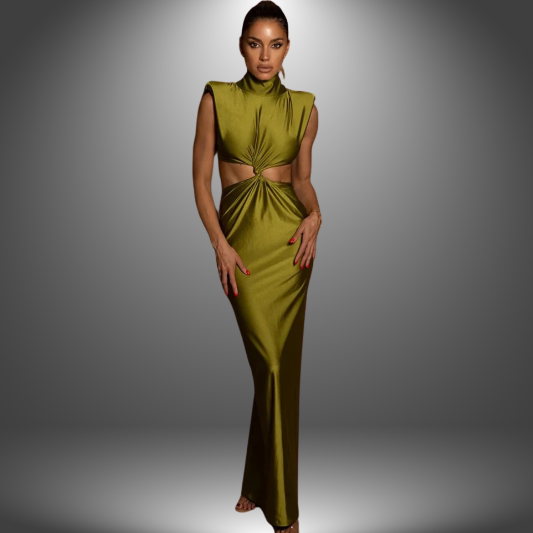 Vestido largo elegante hecho a mano