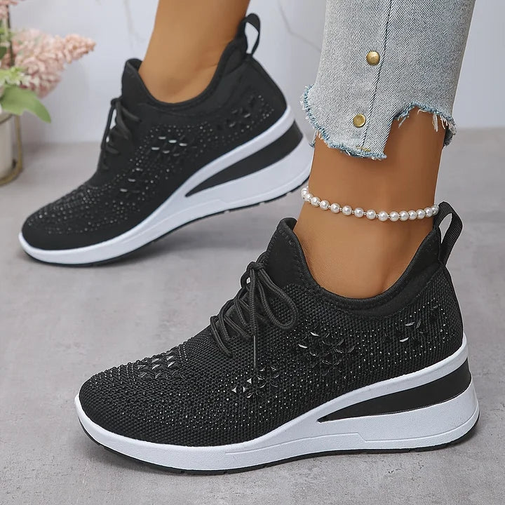 Laura | Zapatillas ortopédicas con cristales brillantes