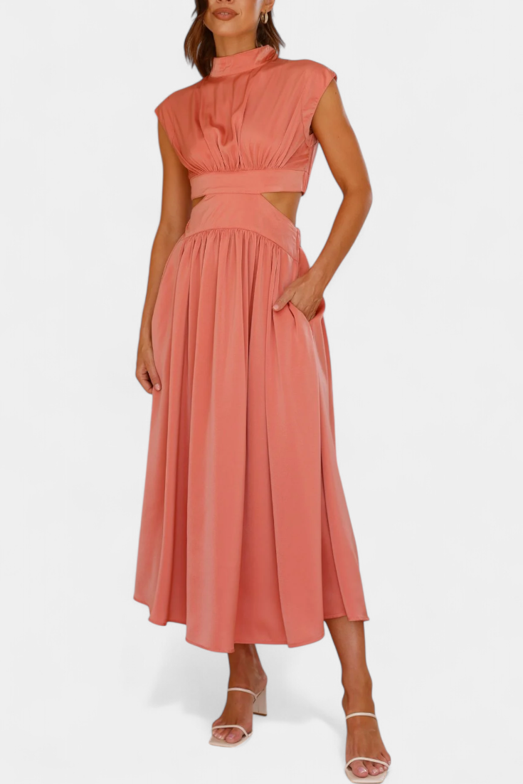Conjunto de Vestido con Abertura Lateral