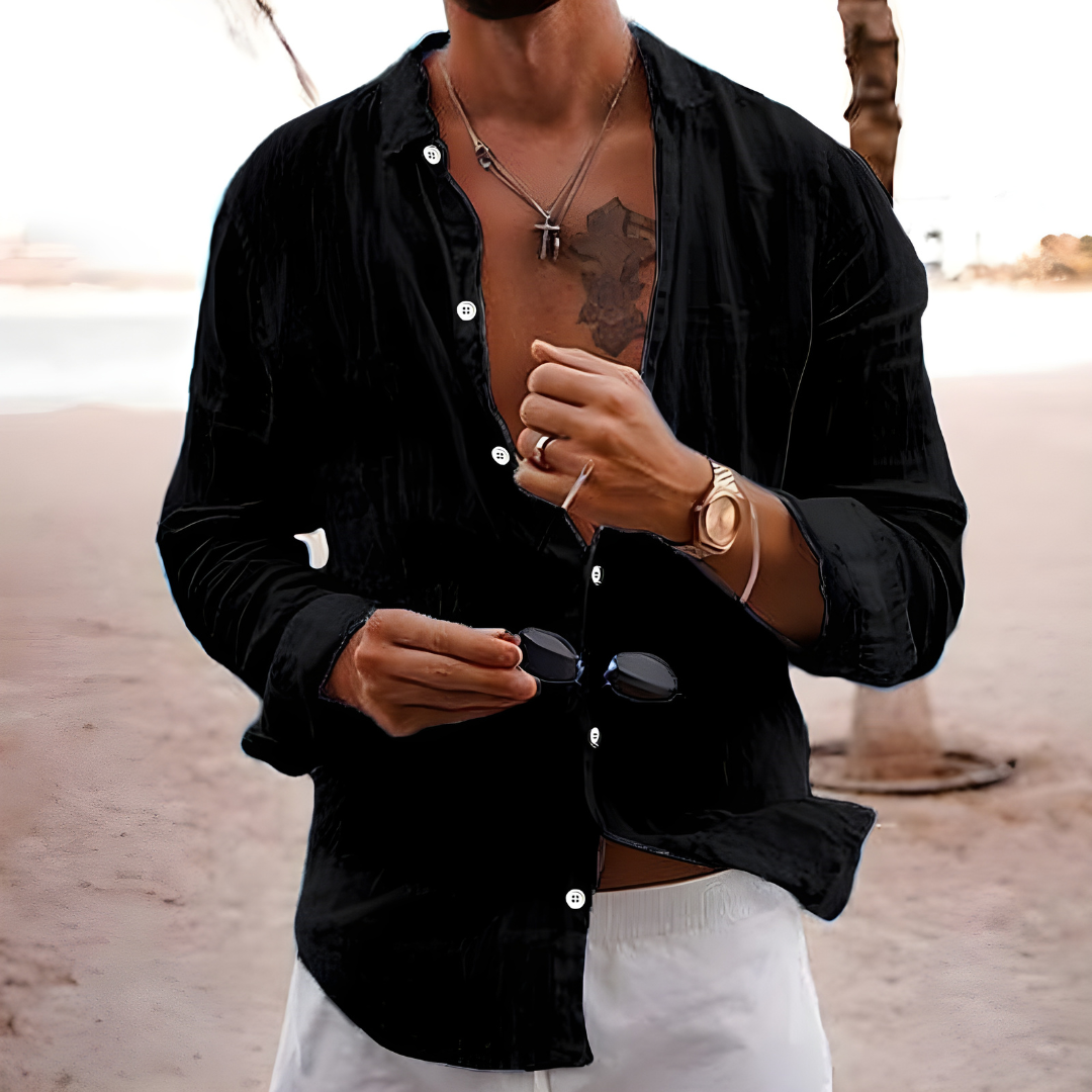 Miguel | Camisa de verano en algodón natural