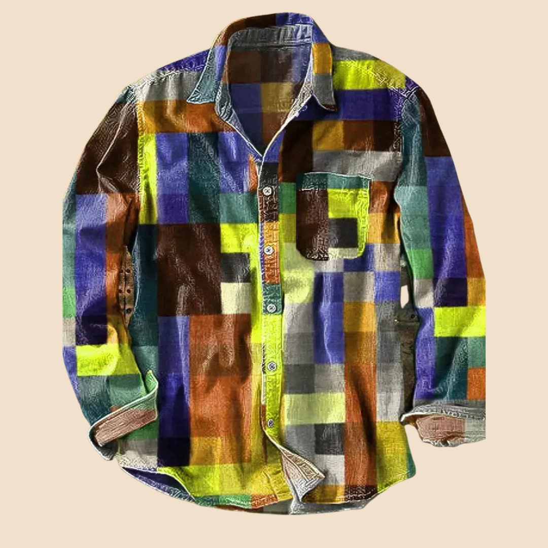 Saventi | Camisa vintage arcoíris