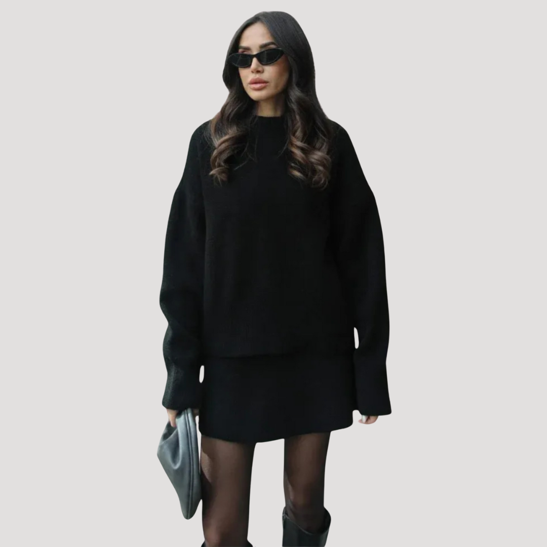 Clara  | Conjunto de falda de punto (Top + Falda)