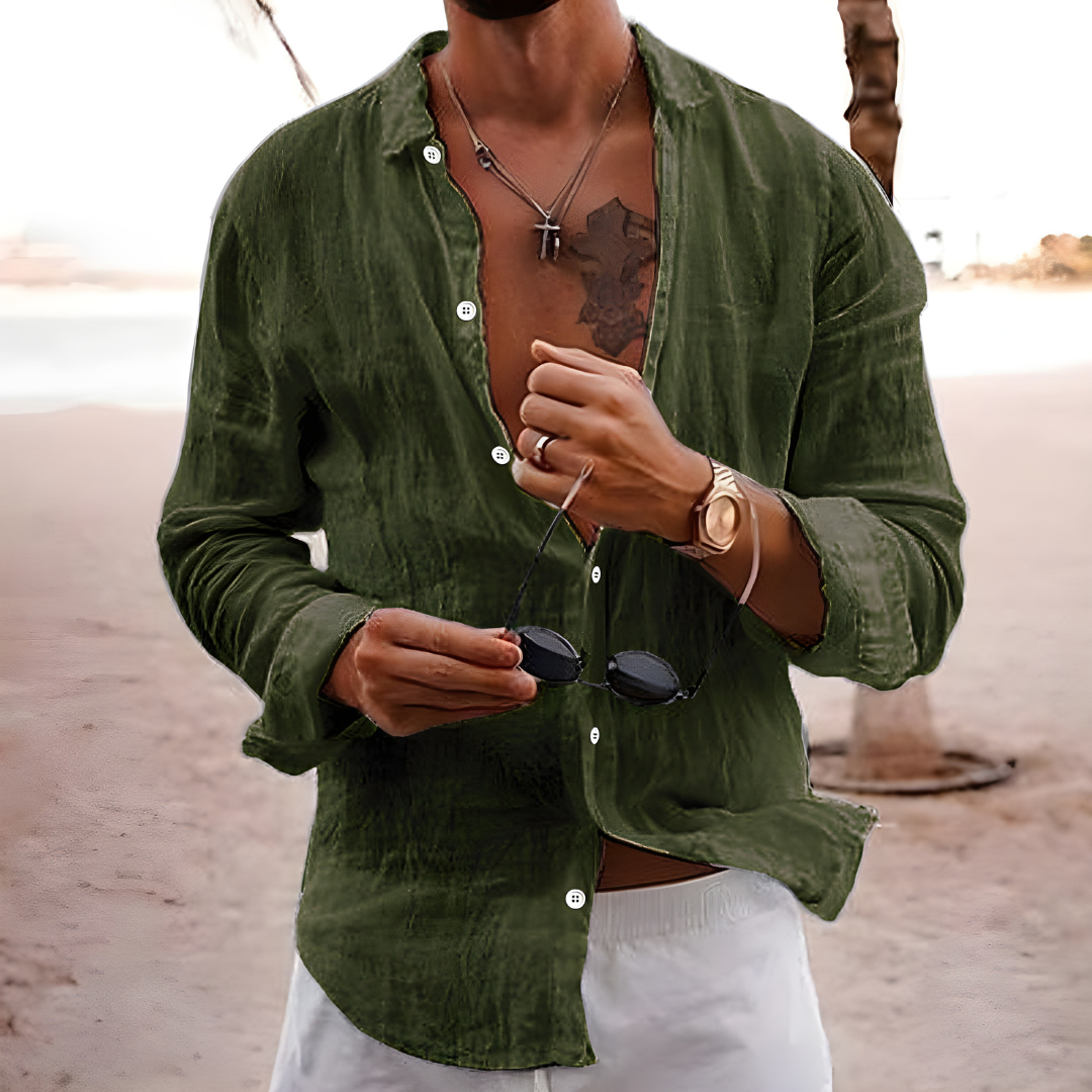 Miguel | Camisa de verano en algodón natural