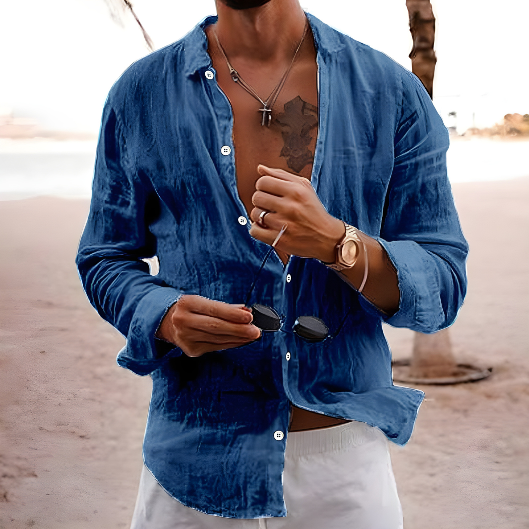 Miguel | Camisa de verano en algodón natural