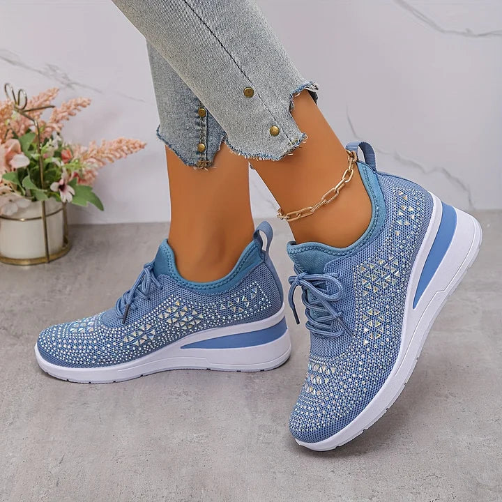 Laura | Zapatillas ortopédicas con cristales brillantes
