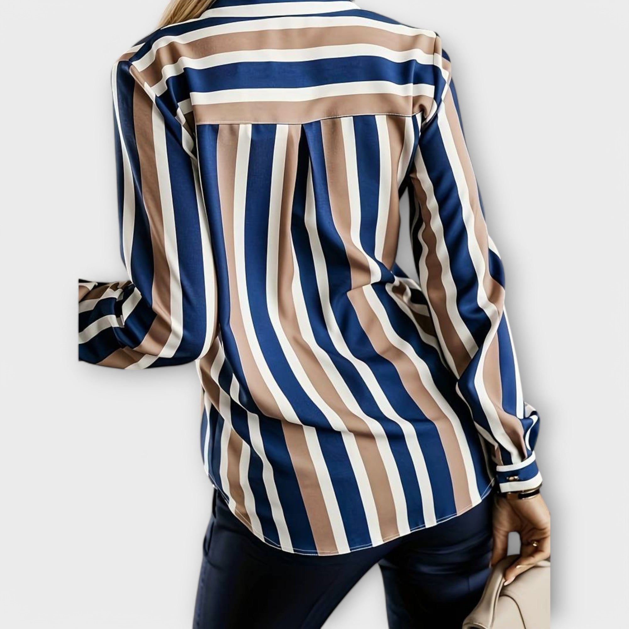 Blusa Casual de Rayas Tranquila