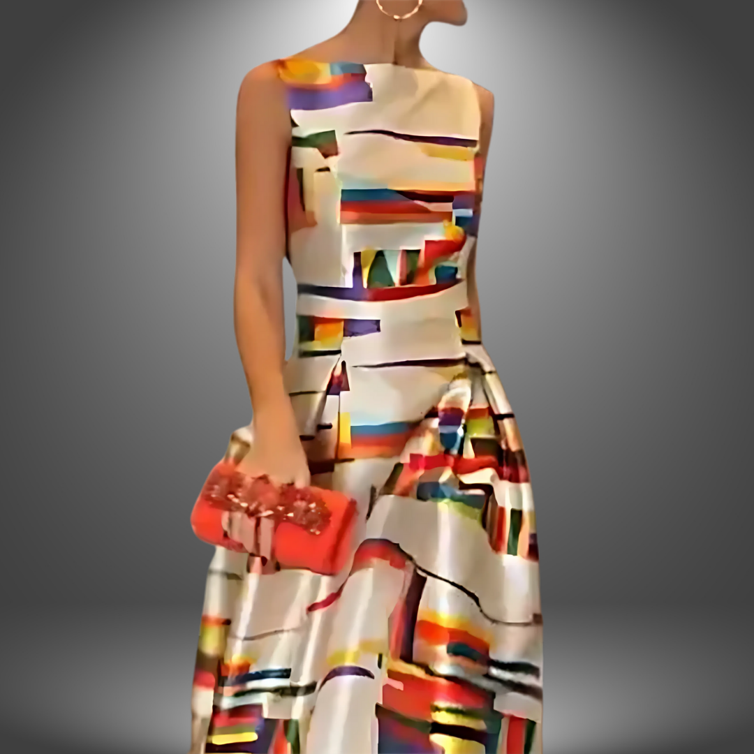Vestido largo casual hecho a mano