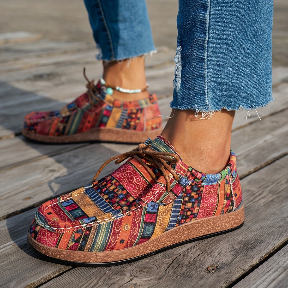 Rosa | Zapatos de Mujer Retro Coloridos