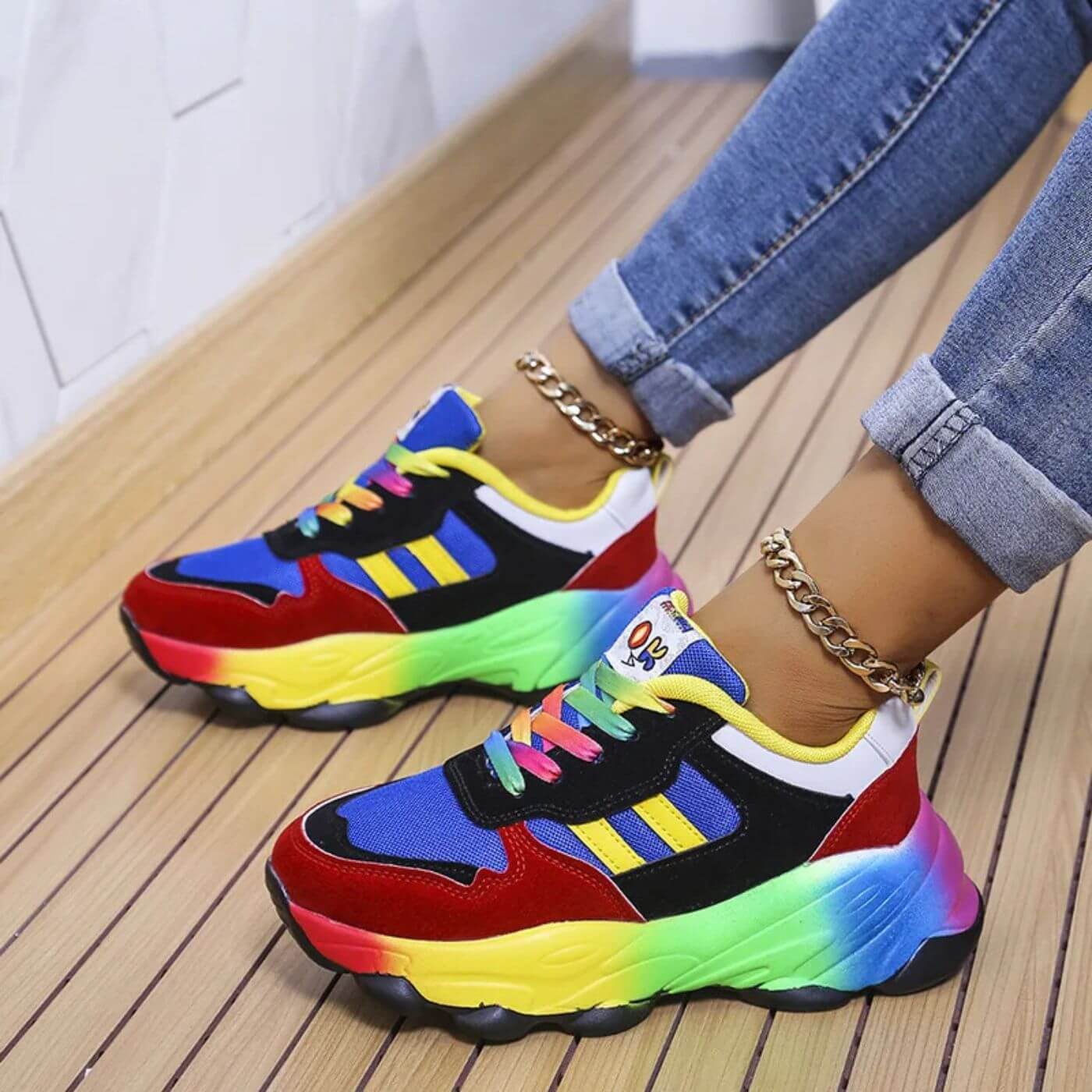 Zapatillas de colores