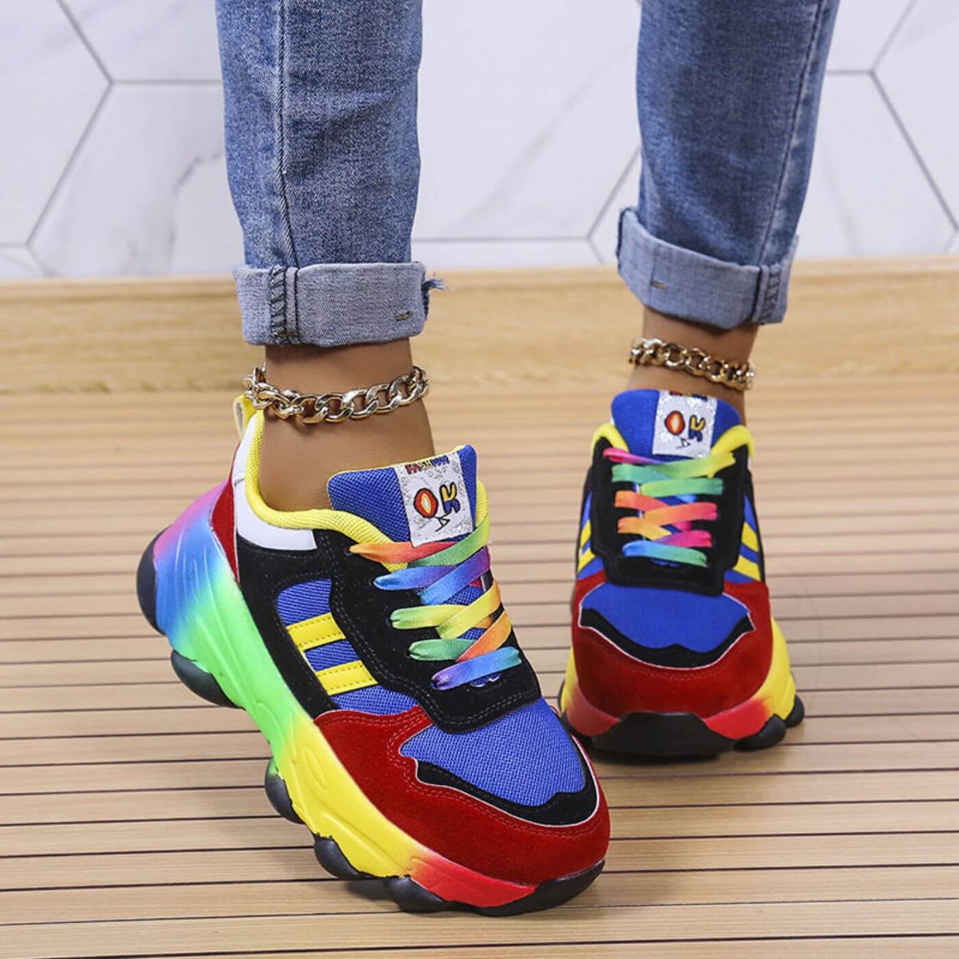 Zapatillas de colores