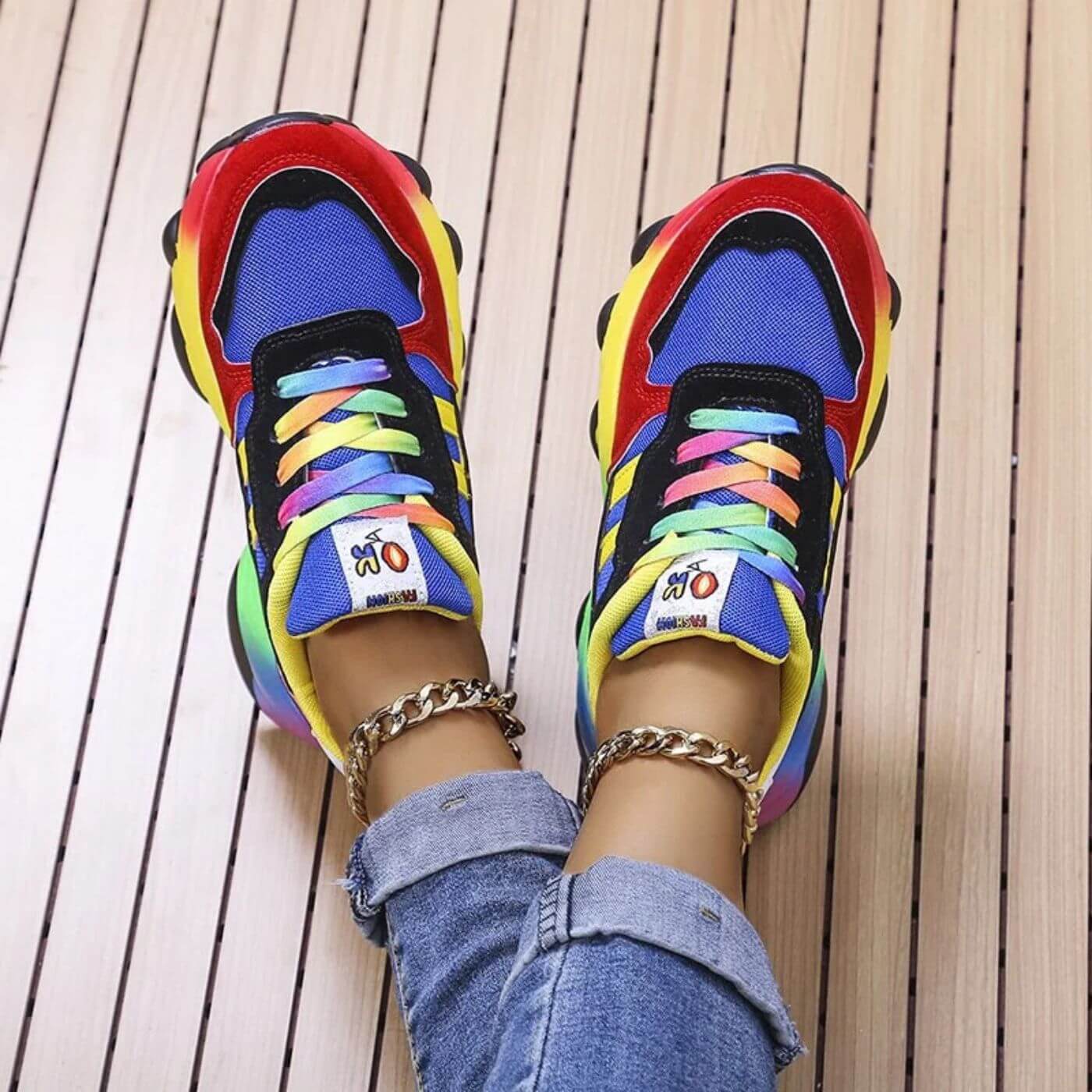 Zapatillas de colores