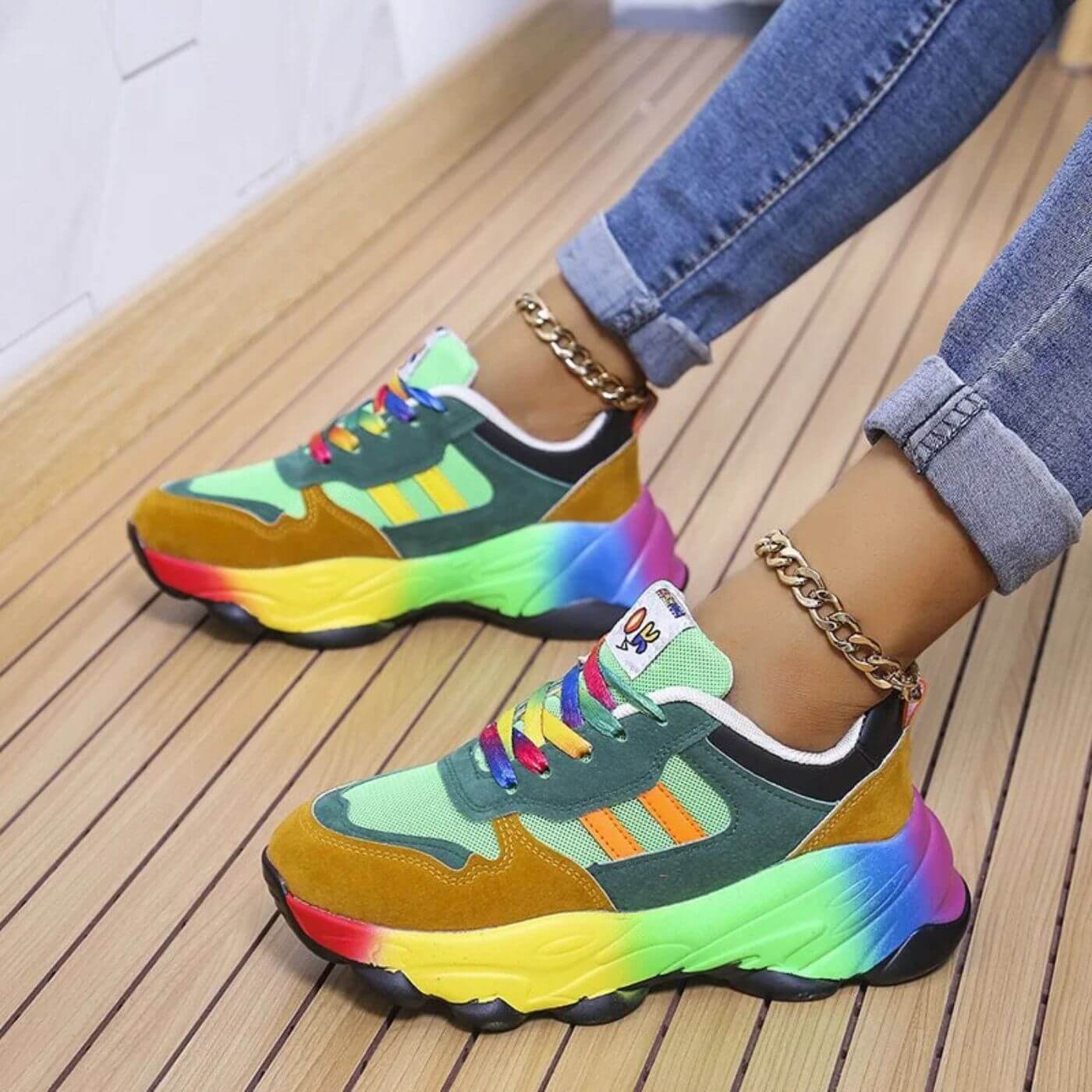 Zapatillas de colores