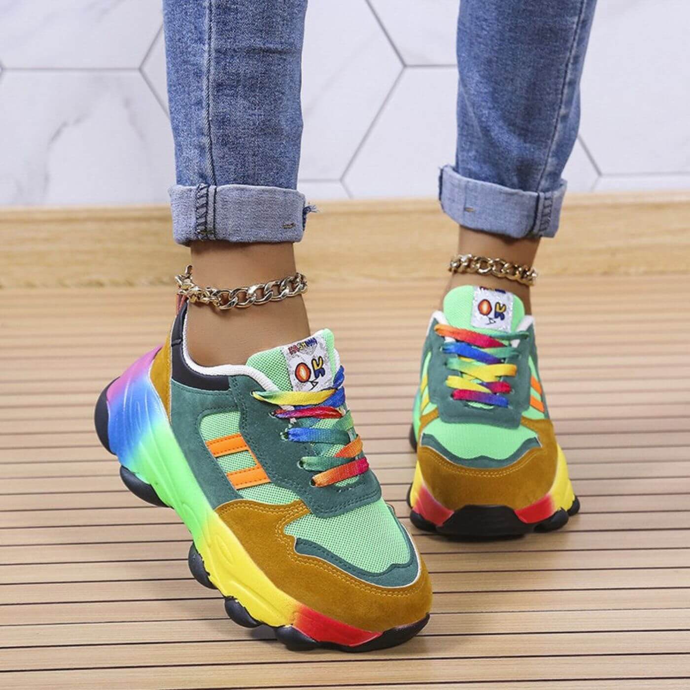 Zapatillas de colores